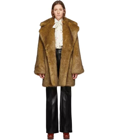 gucci fake fur boa|Gucci Faux Fur And Shearling for Women .